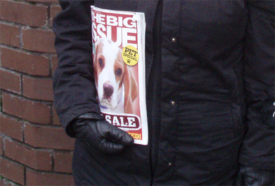 Big Issue seller