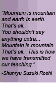 Mountain is Mountain and earth is earth That's all.  You shouldn't say anything extra"